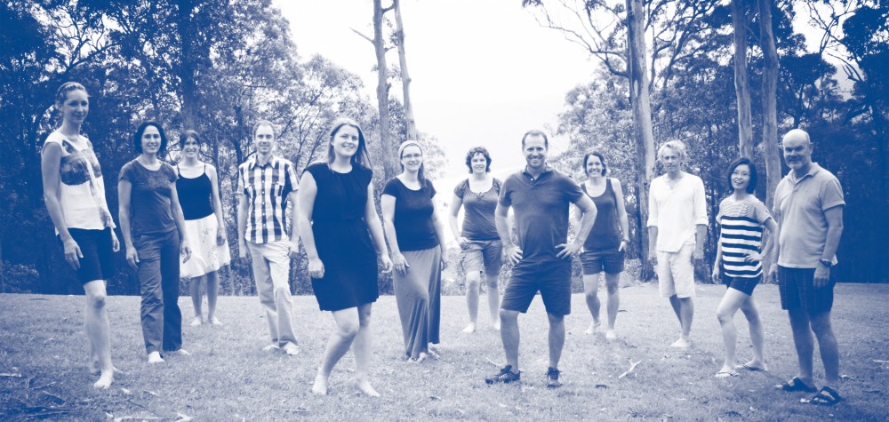 E2D team reconnect at our Gold Coast Hinterland accommodation